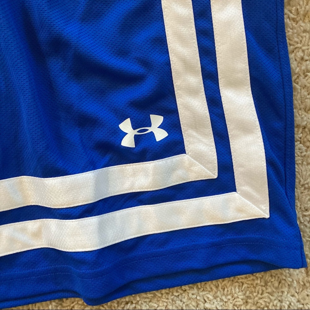 Under Armor Royal Blue Basketball Shorts Medium - Picture 2 of 7